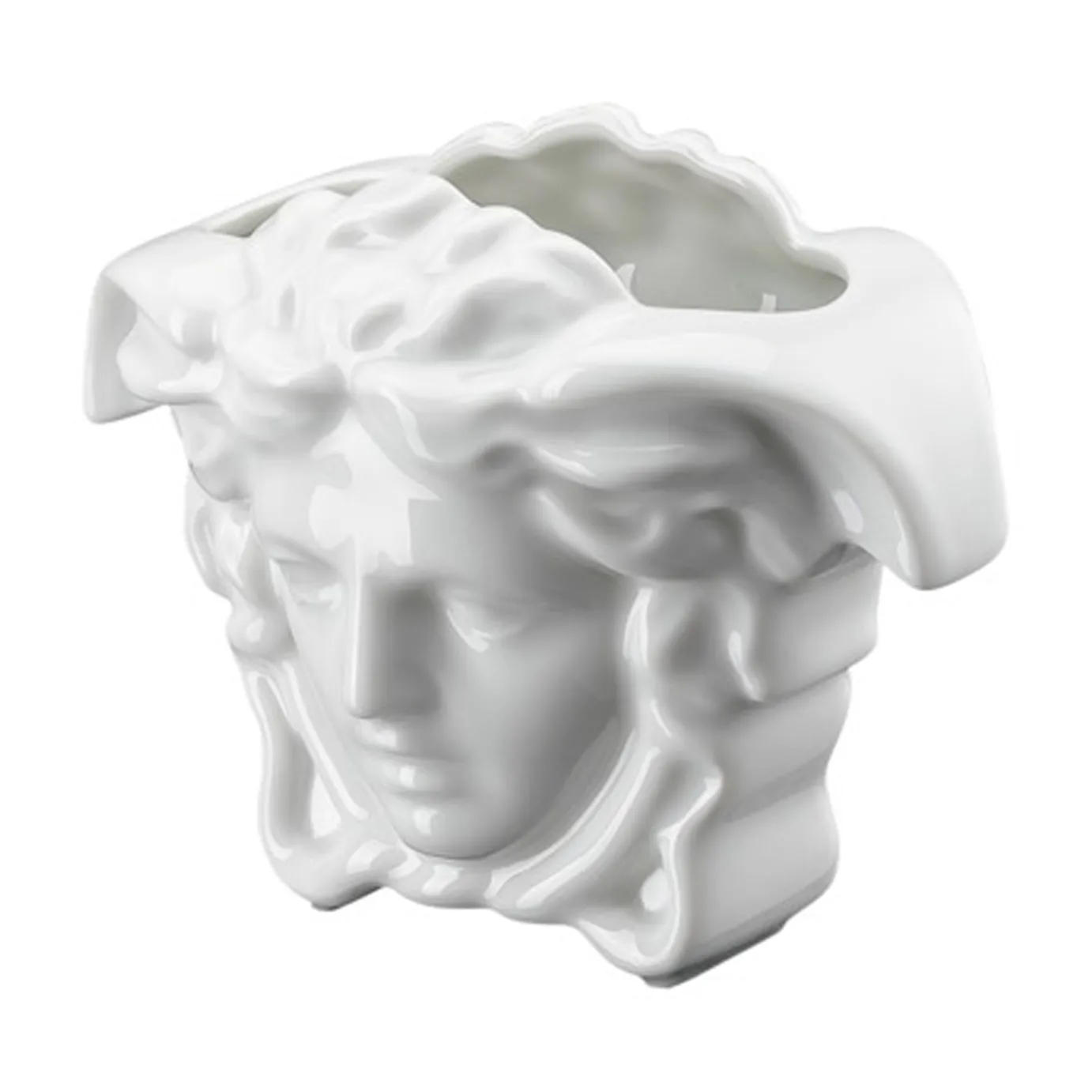 Versace Medusa Grande vase 9 cm, White Versace