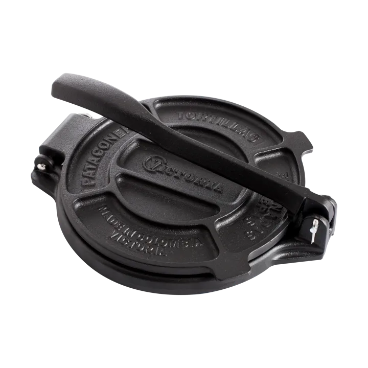 Cast iron tortilla press 20 cm - Black - Victoria