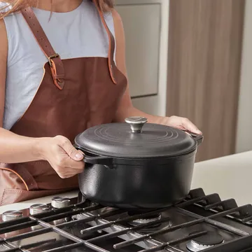 Victoria cast iron casserole, enamelled - 5.7 l - Victoria
