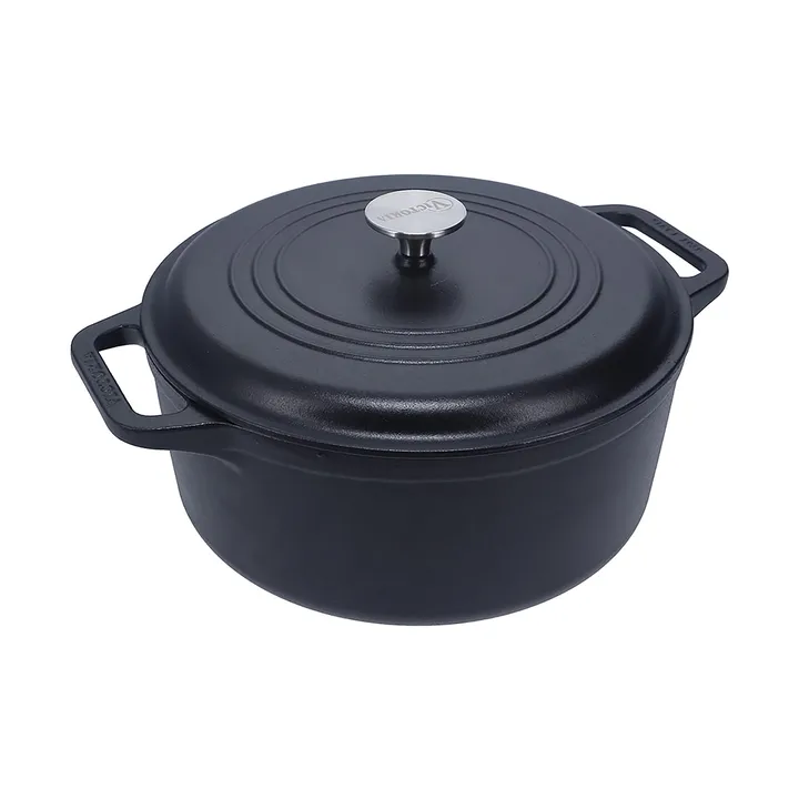 Victoria cast iron casserole, enamelled - 6.6 l - Victoria