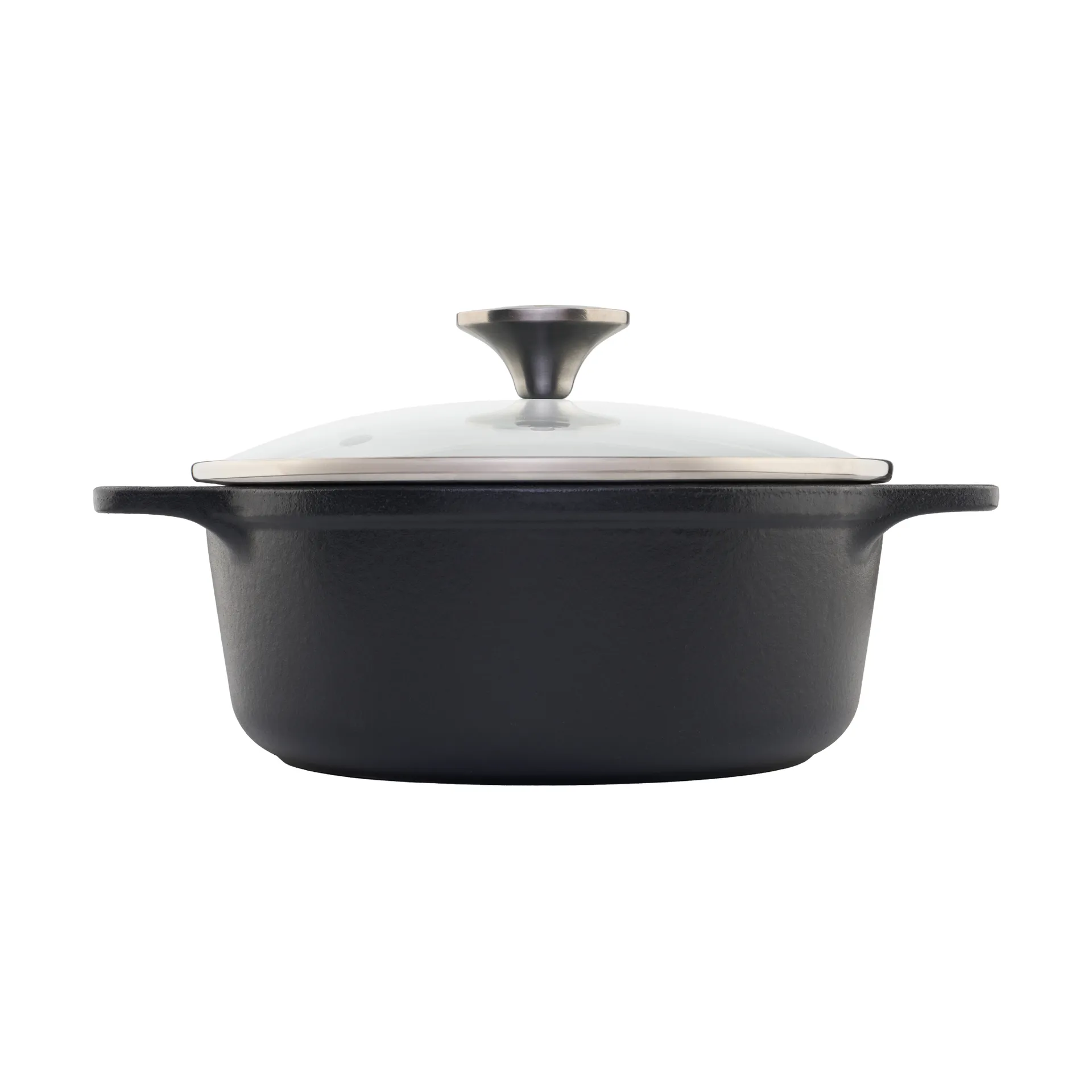 Victoria cast iron casserole with glass lid, enamelled, 1.9 l Victoria