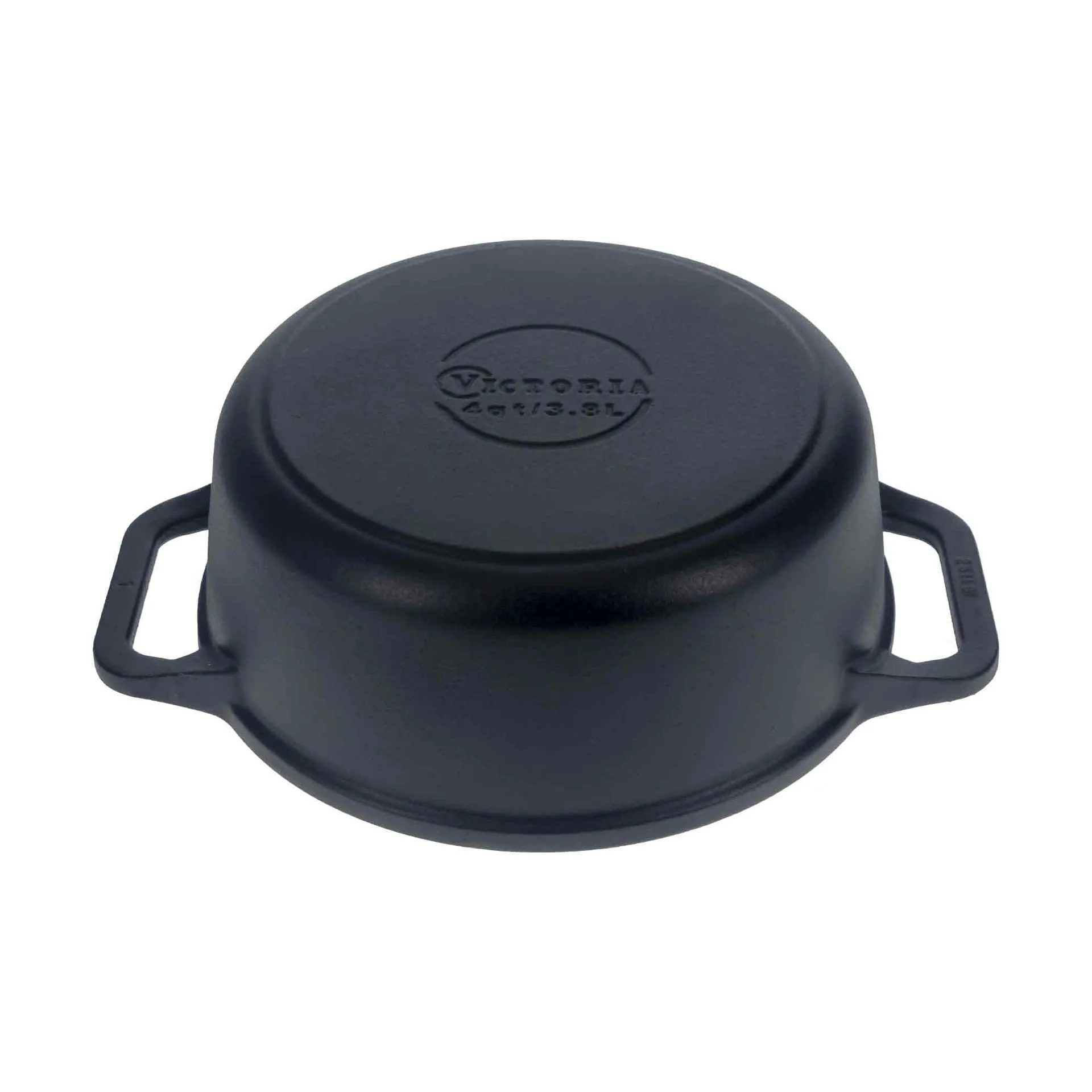 Victoria cast iron casserole with glass lid, enamelled, 3.8 l Victoria