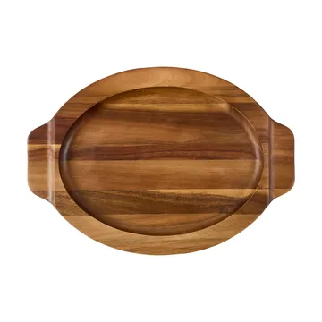 Victoria oval serving platter acacia wood - 29.4x19 cm - Victoria