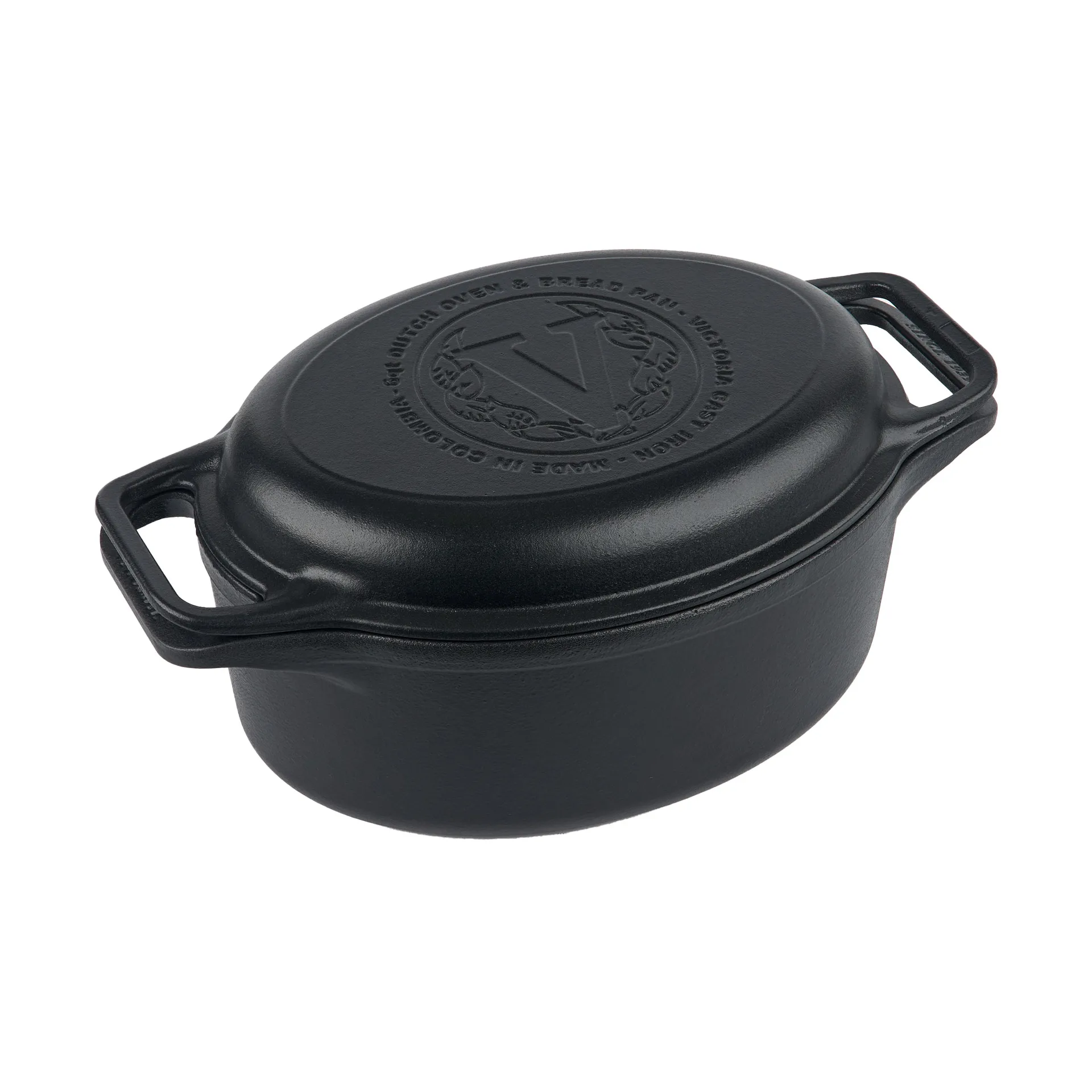 Victoria pot and bread pan cast iron pre-seasoned, 2 pieces Victoria