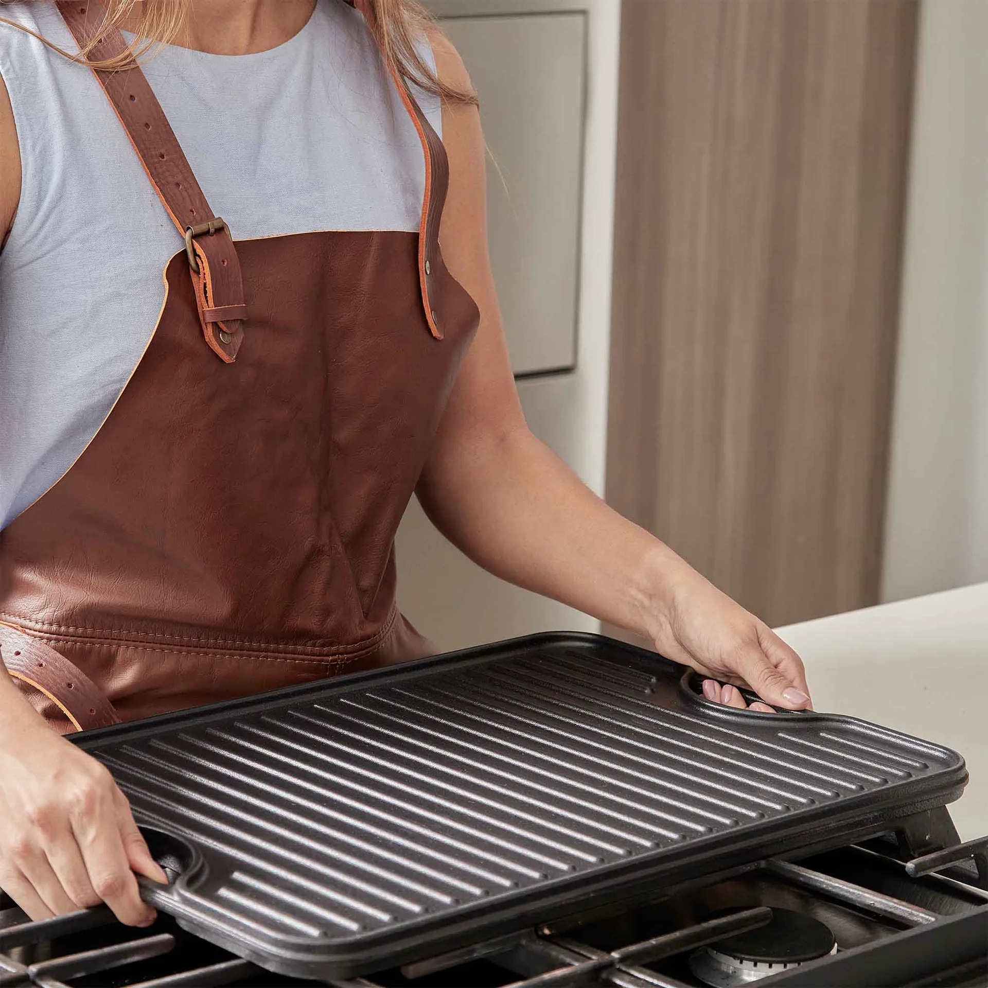 Victoria rectangular griddle enameled, 50x35 cm Victoria