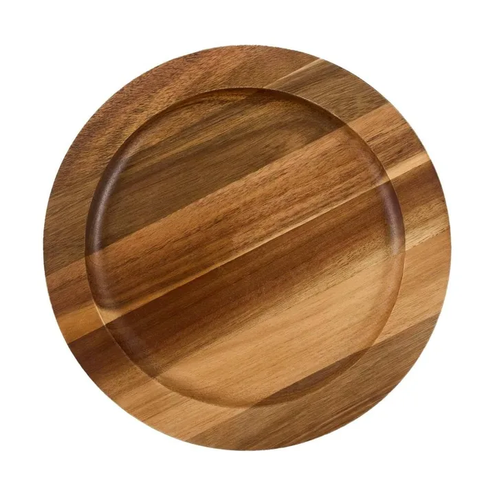 Victoria round wooden trivet acacia - 21.5x16.6 cm - Victoria