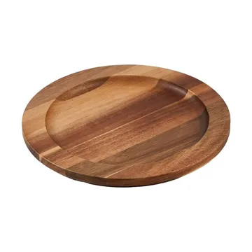 Victoria round wooden trivet acacia - 21.5x16.6 cm - Victoria