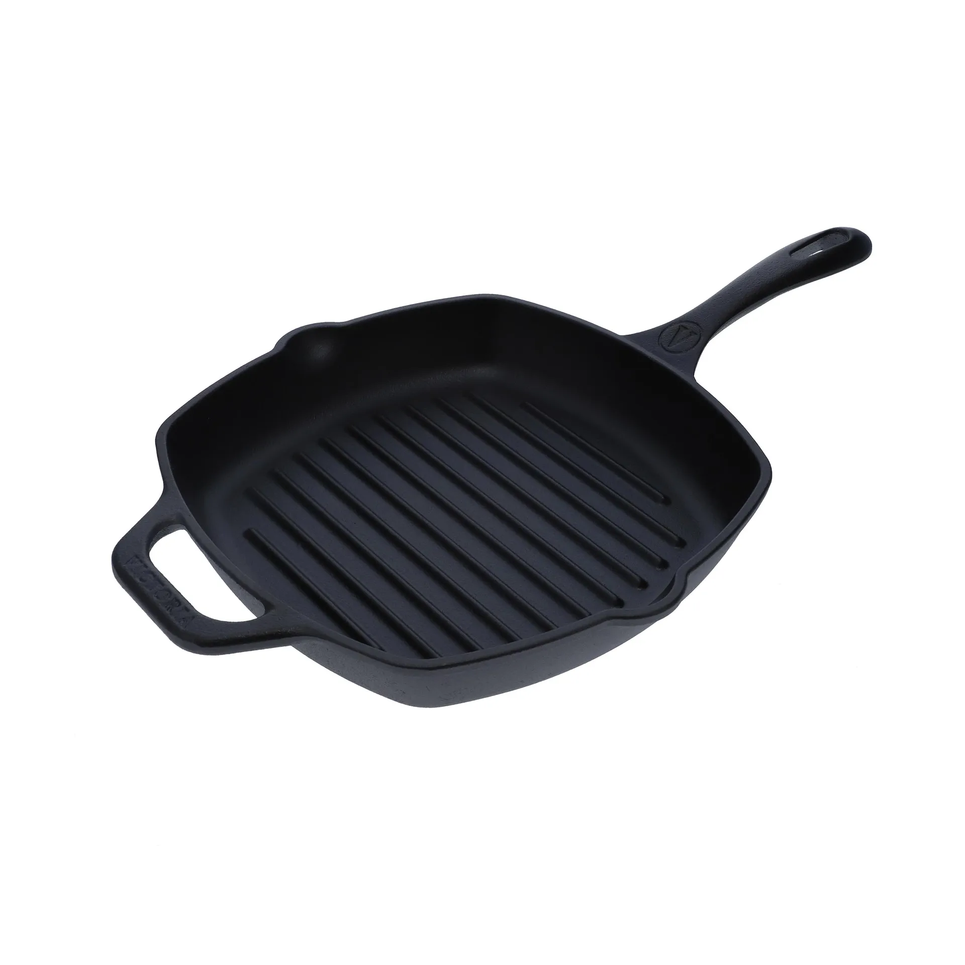 Victoria square cast iron grill pan pre-seasoned, 44.1x28.4 cm Victoria