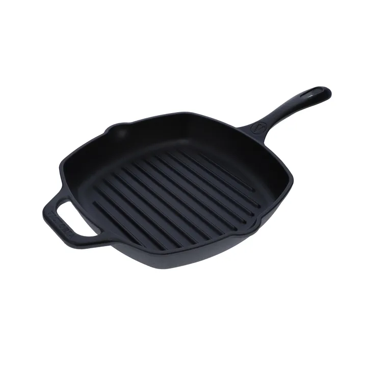Victoria square cast iron grill pan pre-seasoned - 44.1x28.4 cm - Victoria