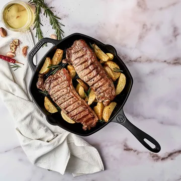 Victoria square grill pan cast iron enameled - 44.1x28.4 cm - Victoria