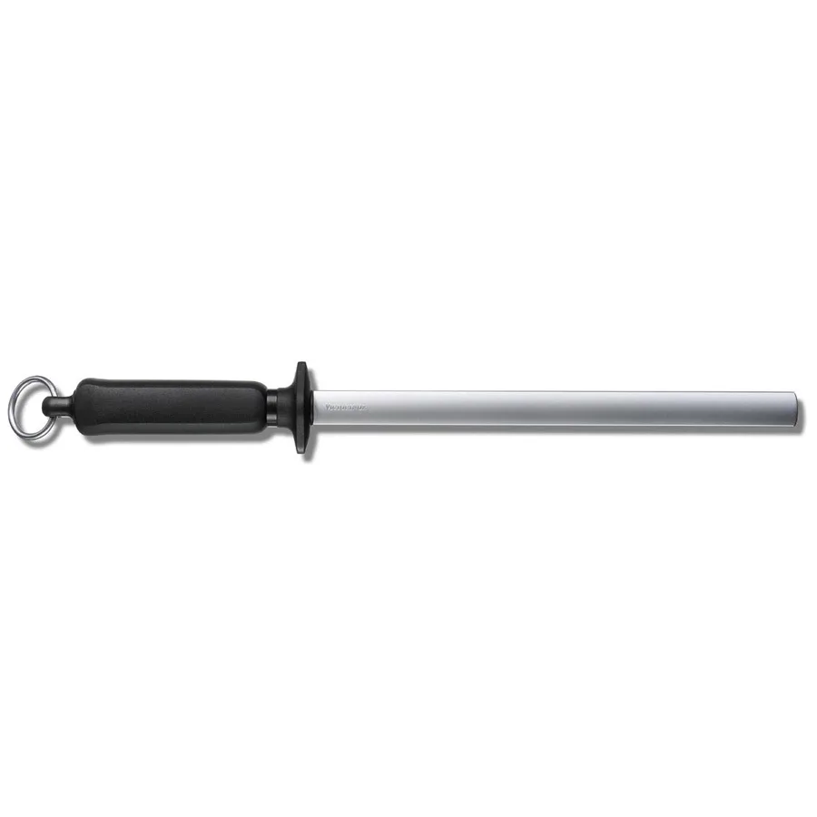 Diamond Oval Sharpening Steel medium Fine 26 cm, Black Victorinox