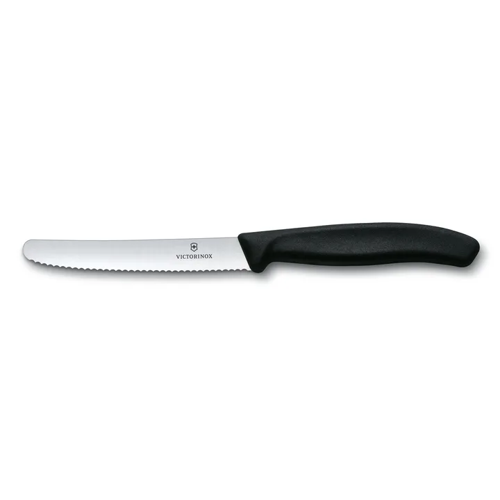 Swiss Classic tomato knife 11 cm - Black - Victorinox