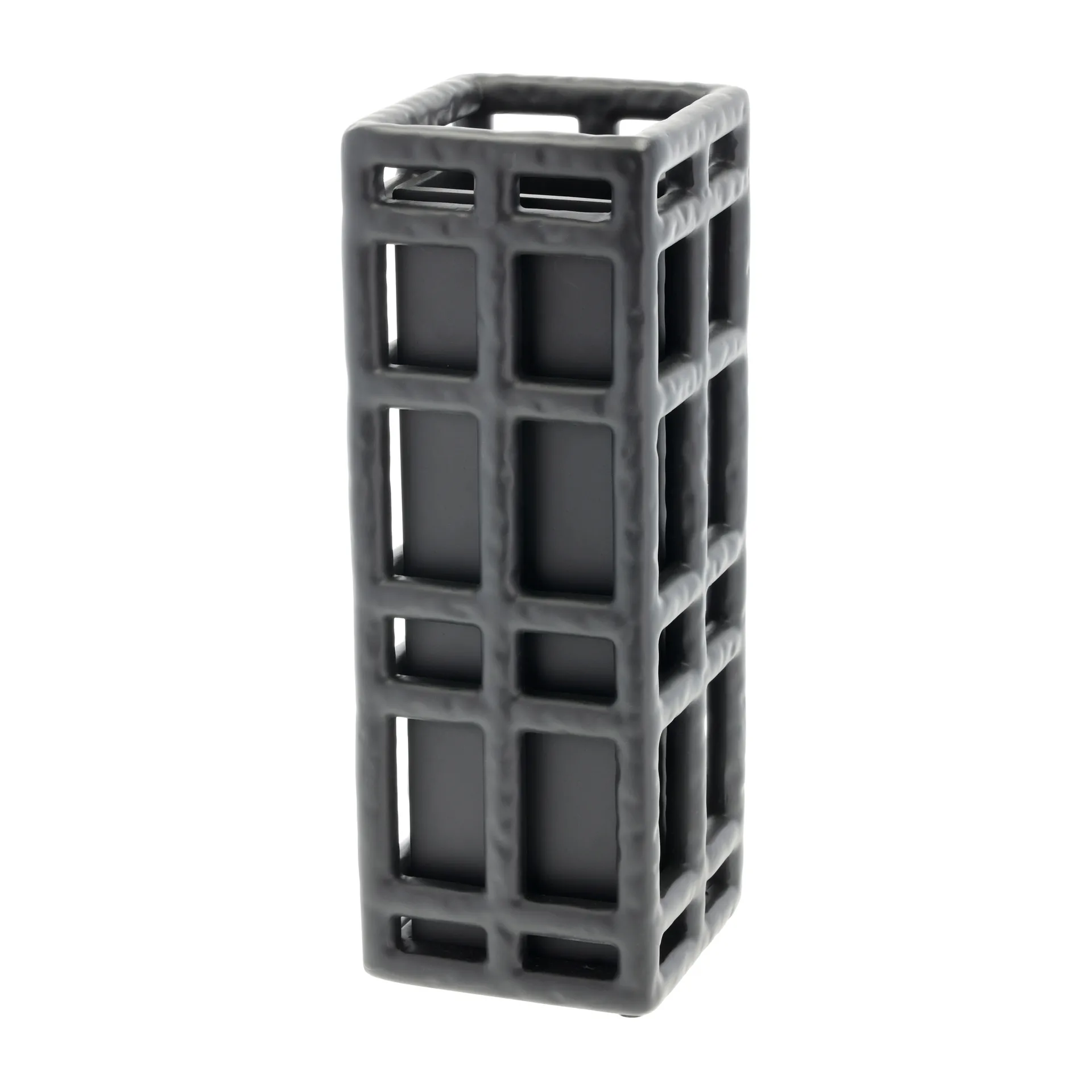Lyng vase 11x11x30 cm, Black Villa Collection