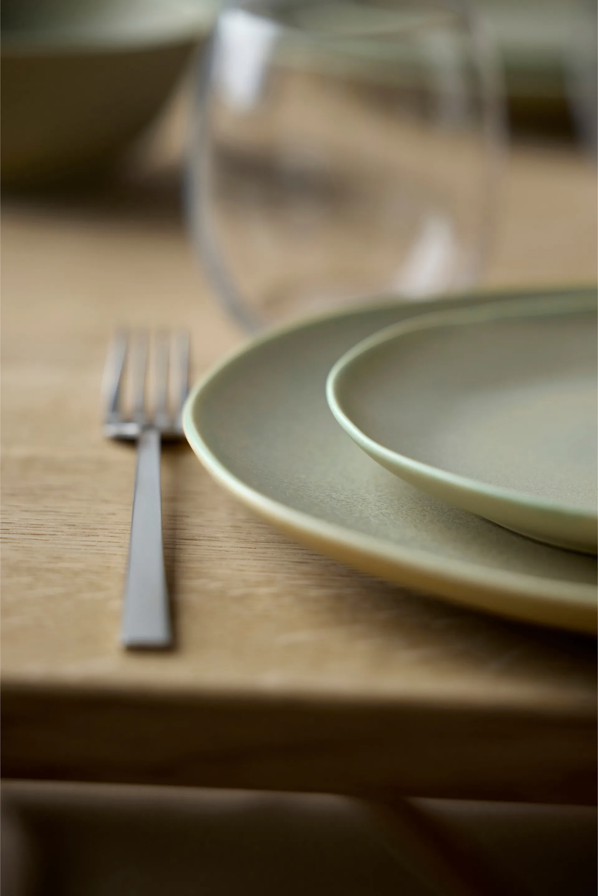 Shoku plate Ø20 cm, Pure Green Villa Collection