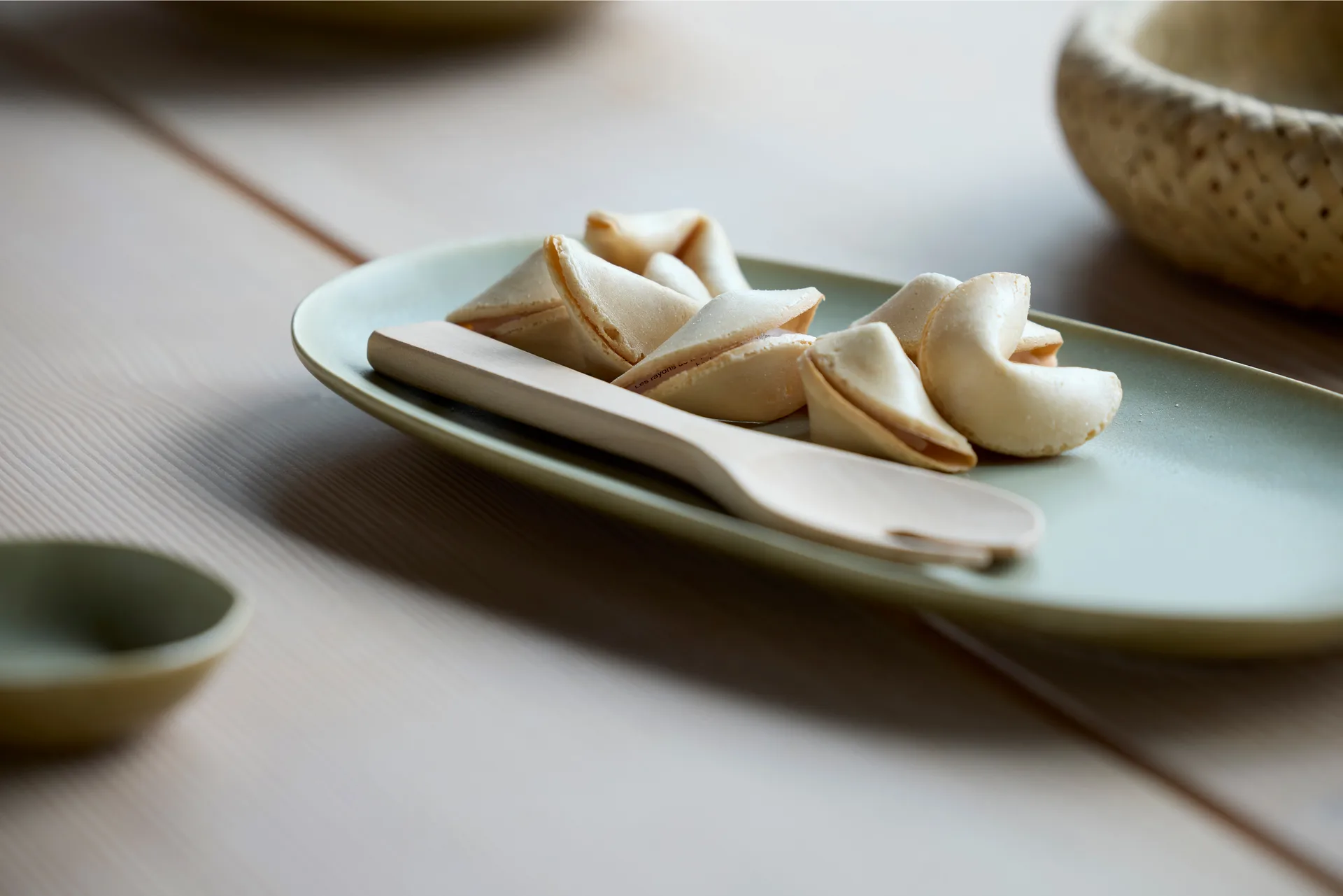 Shoku serving plate 18x34 cm, Pure Green Villa Collection