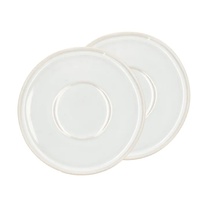 Styles tea saucer Ø13 cm 2-pack - Cream white - Villa Collection