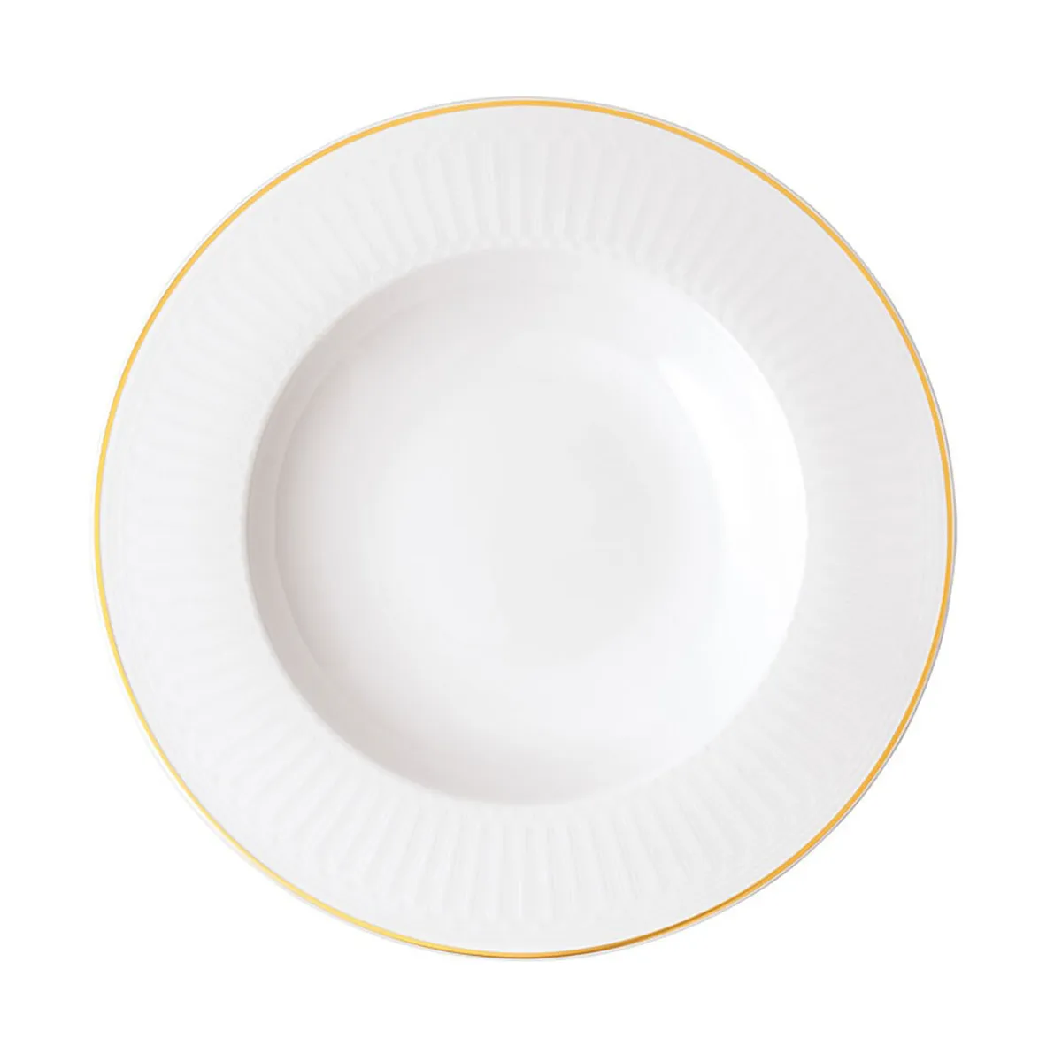 Château Septfontaines deep plate Ø24.5x3.5 cm, White-gold Villeroy & Boch