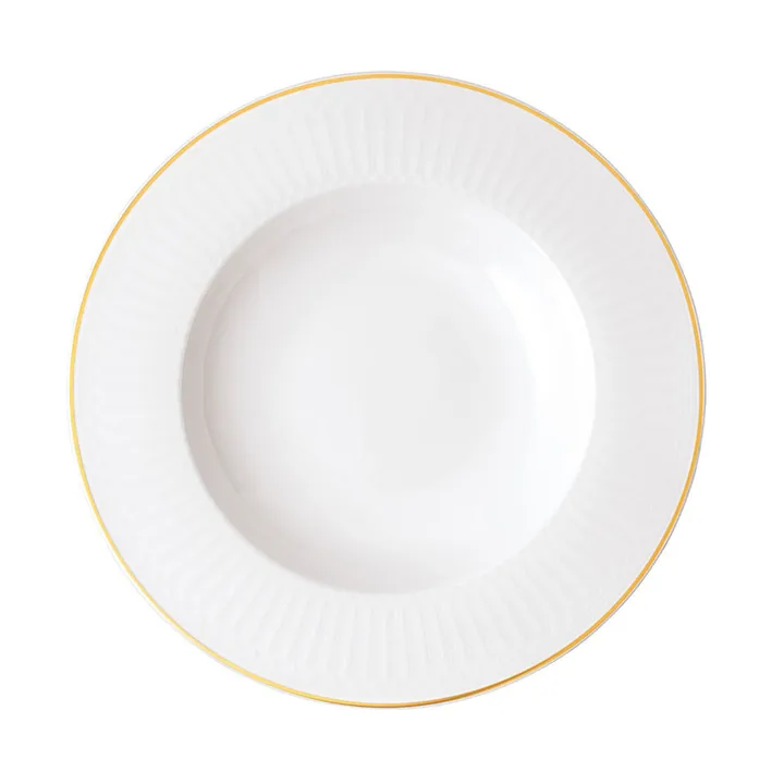 Château Septfontaines deep plate Ø24.5x3.5 cm - White-gold - Villeroy & Boch