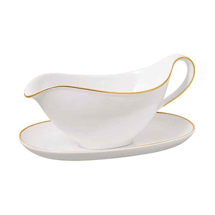 Château Septfontaines gravy boat with saucer 26 cl - White-gold - Villeroy & Boch