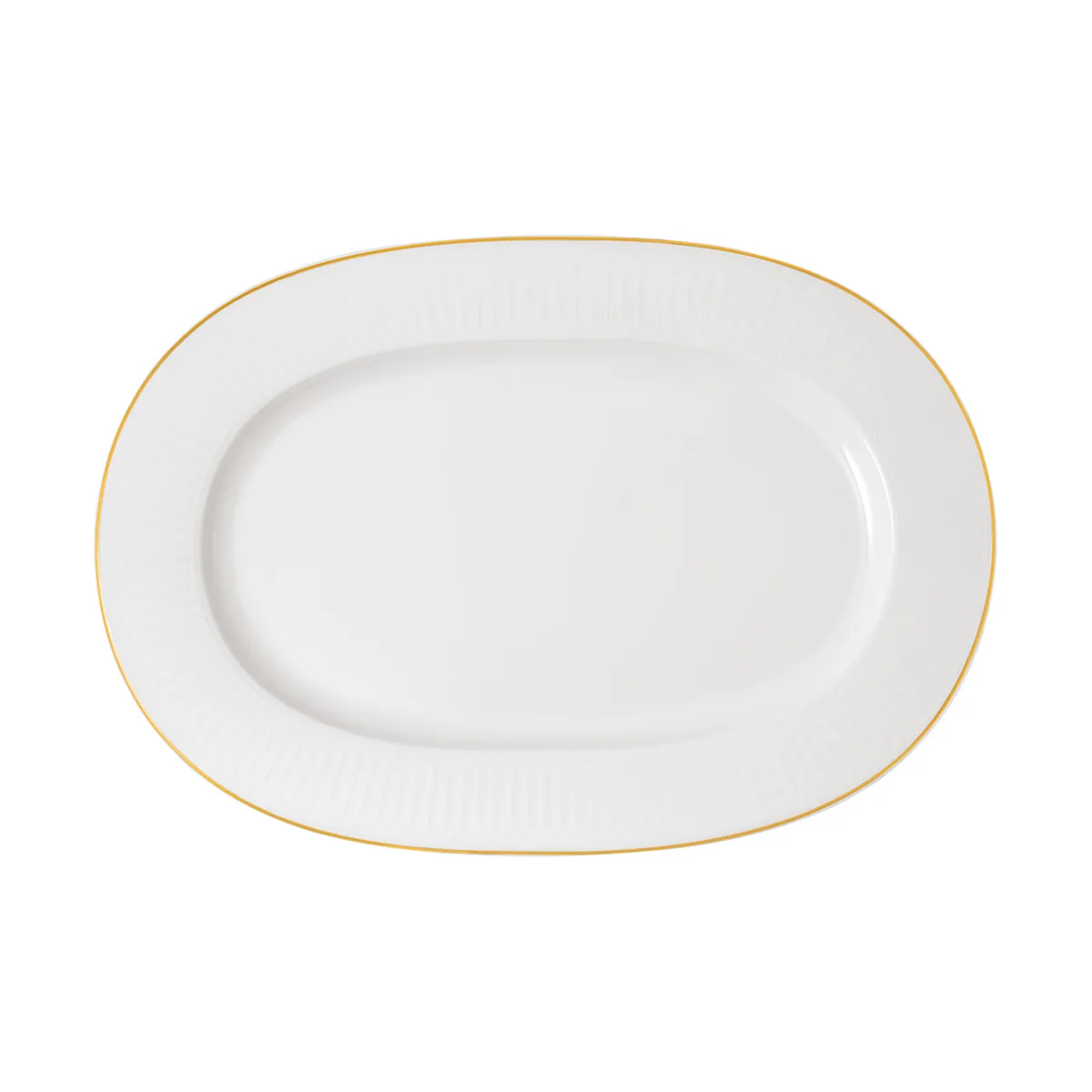 Château Septfontaines serving plate 28.5x41.5 cm, White-gold Villeroy & Boch