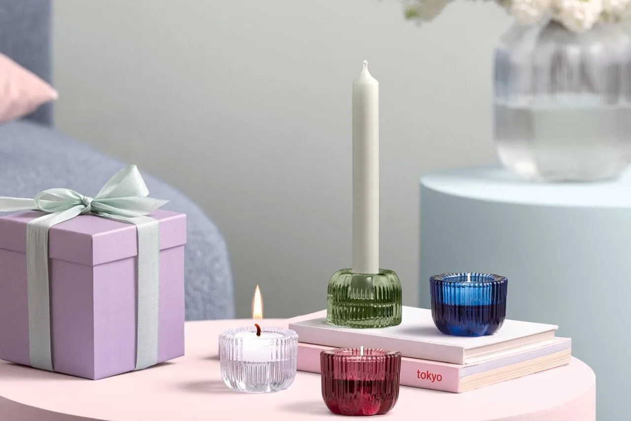 Fleur 2-in-1 candle holder, Cassis, Ø6.3 cm Villeroy & Boch