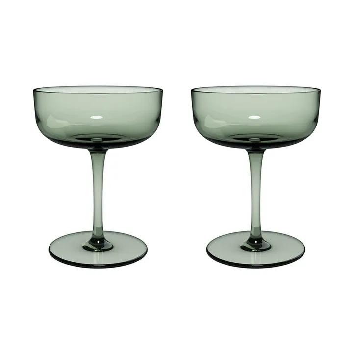 Like champagne glass coupe 10 cl 2-pack - Sage - Villeroy & Boch