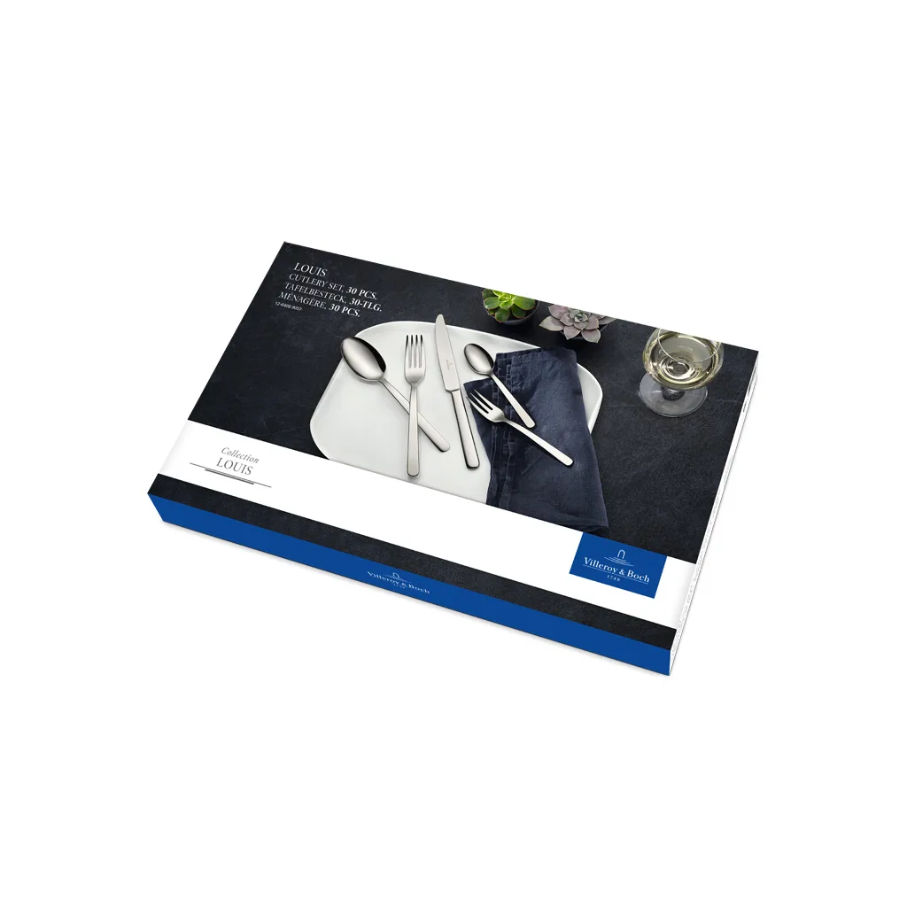 Louis cutlery set 30 pieces, Stainless steel Villeroy & Boch