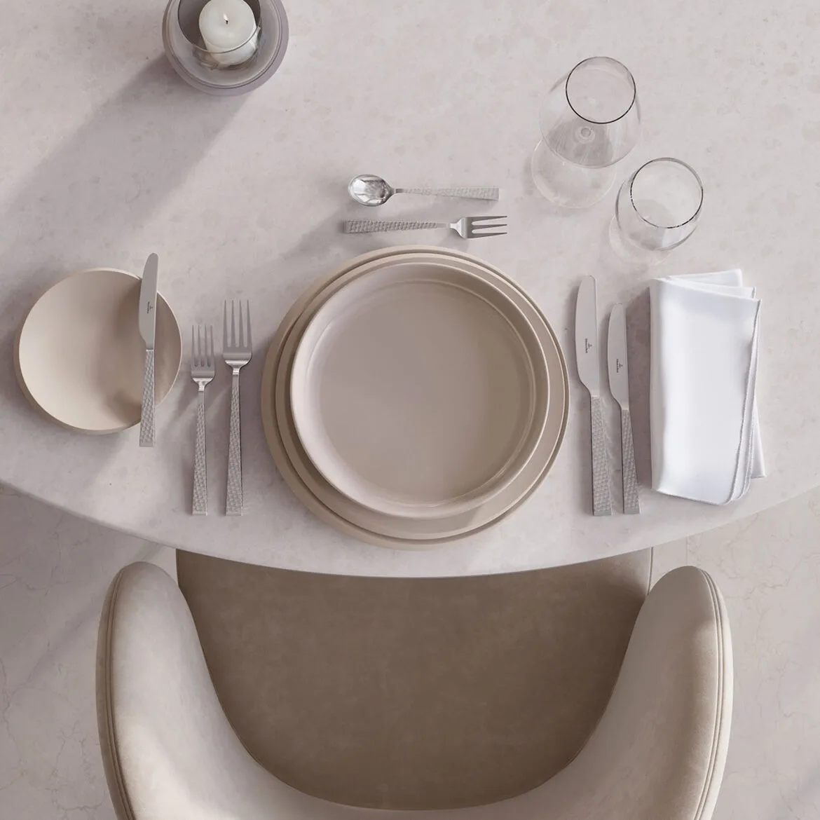 NewMoon plate Ø29 cm, Beige Villeroy & Boch