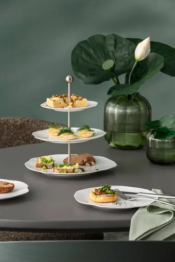 Pura tiered stand - White, 3 tiers - Villeroy & Boch