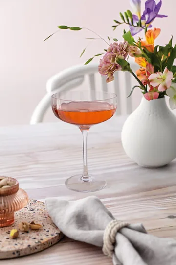 Rose Garden champagne coupe 12 cl 4-pack - Clear - Villeroy & Boch