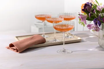 Rose Garden champagne coupe 12 cl 4-pack - Clear - Villeroy & Boch