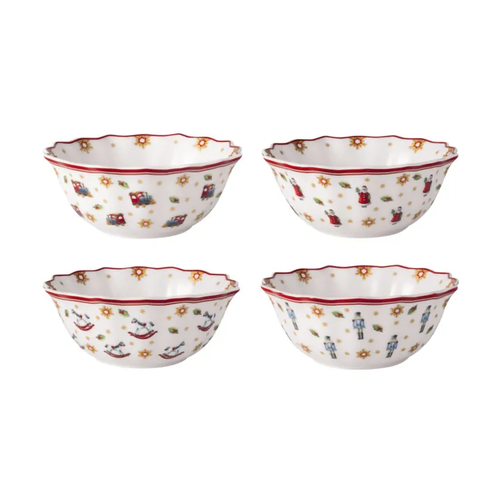 Toy's Delight bowl 4 pieces - White-red - Villeroy & Boch