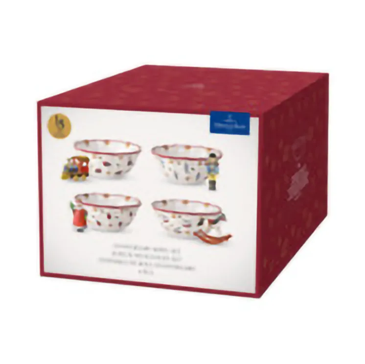 Toy's Delight bowl 4 pieces, White-red Villeroy & Boch