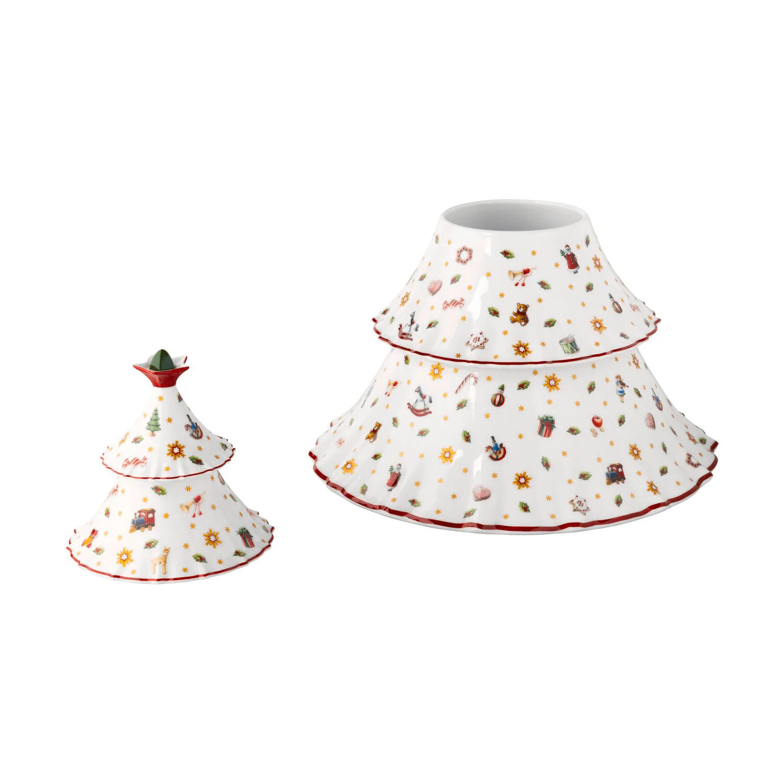 Toy's Delight jar wood, White-red, 4 pieces Villeroy & Boch