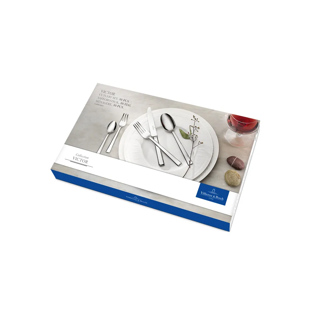 Victor cutlery set 30 pieces, Stainless steel Villeroy & Boch