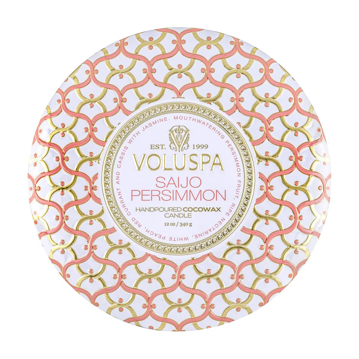 Maison Blanc 3-wick Tin scented 40 hours, Saijo Persimmon Voluspa