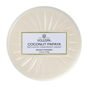 Vermeil Mini Tin scented 25 hours - Coconut Papaya - Voluspa