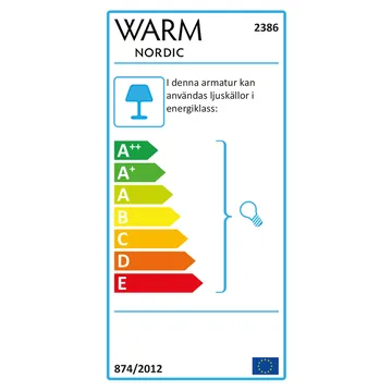 Ambience table lamp - Sky grey - Warm Nordic