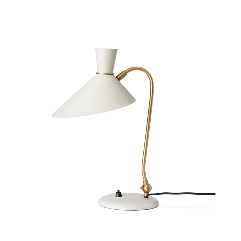 Bloom table lamp, Warm white, brass stand Warm Nordic