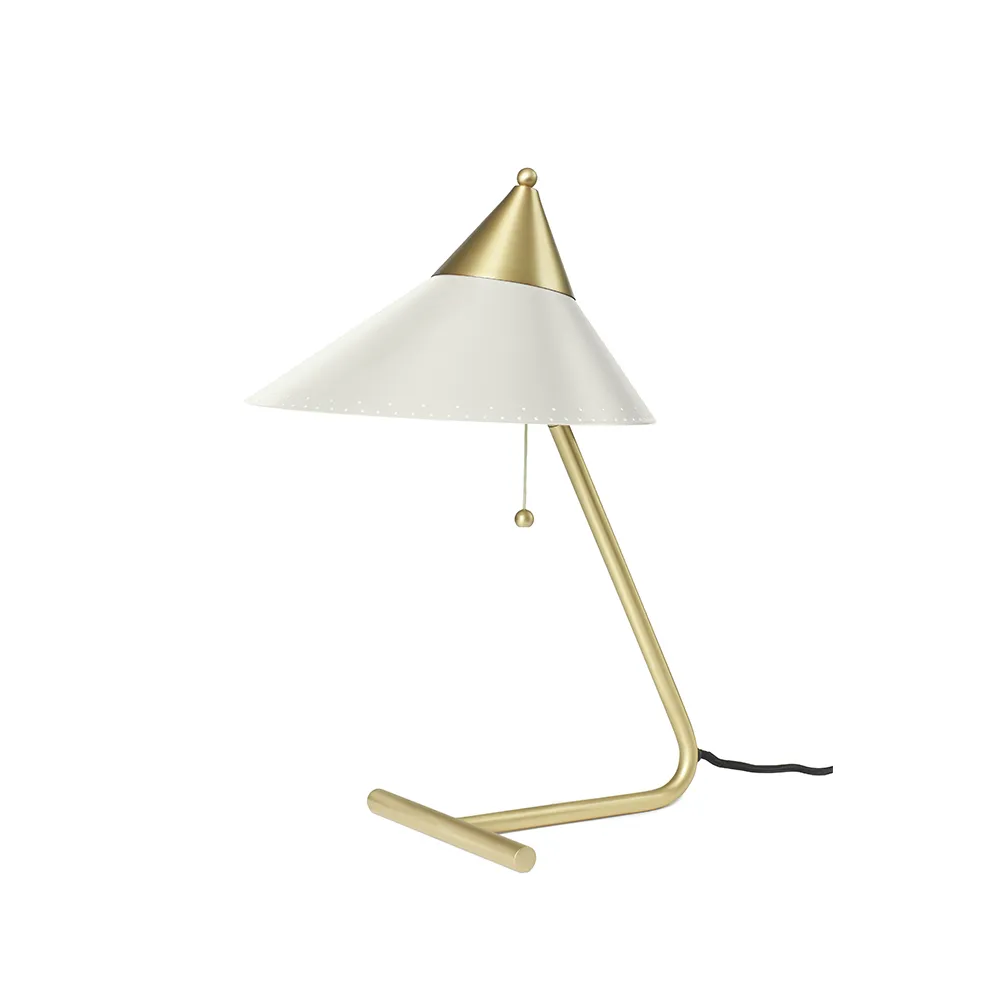 Brass Top table lamp, Warm white, brass stand Warm Nordic
