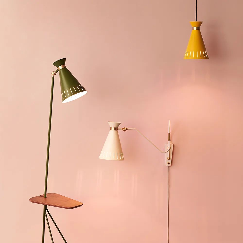 Cone pendant lamp, Black noir Warm Nordic