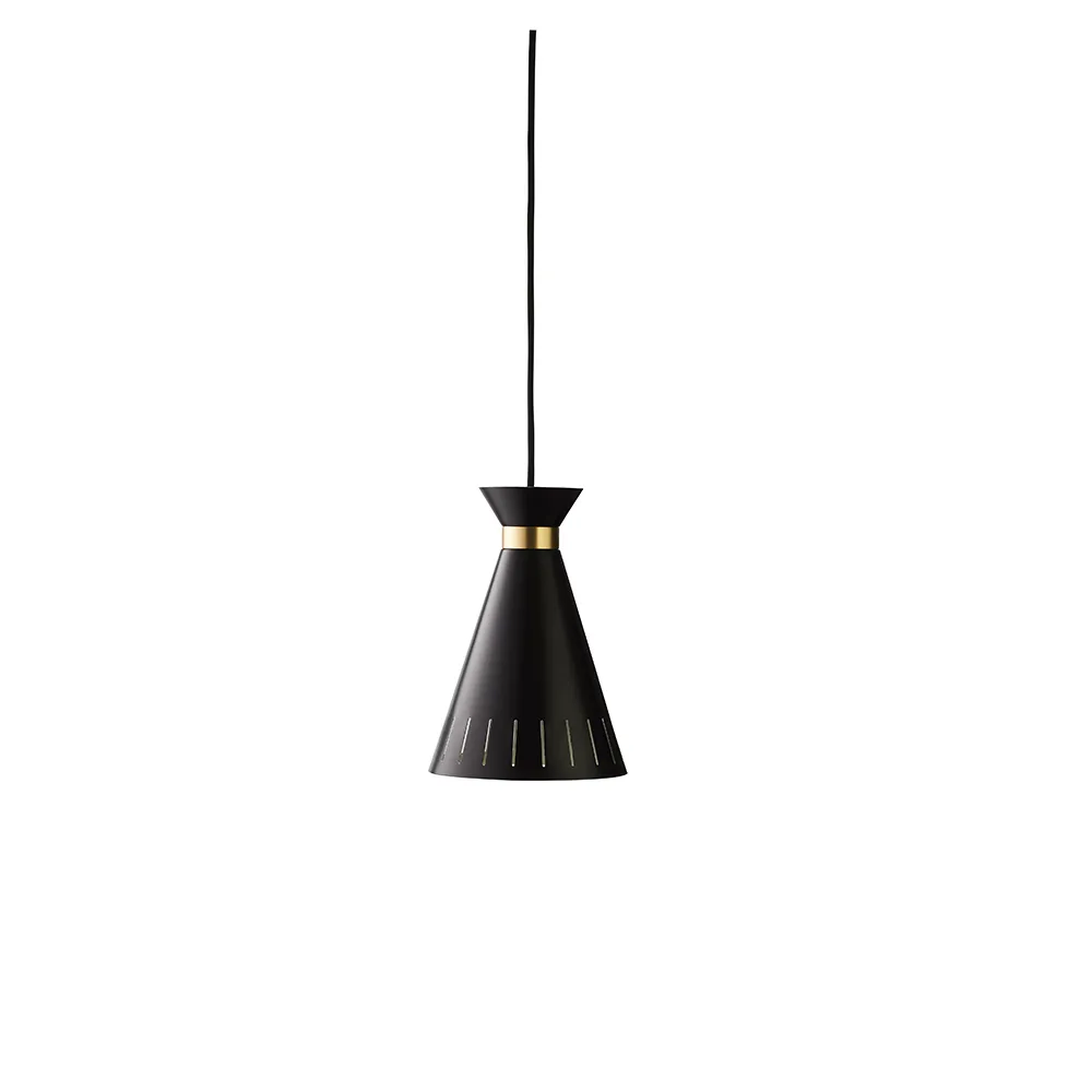 Cone pendant lamp, Black noir Warm Nordic