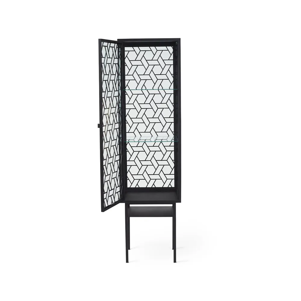 Enigma display cabinet, Black Warm Nordic