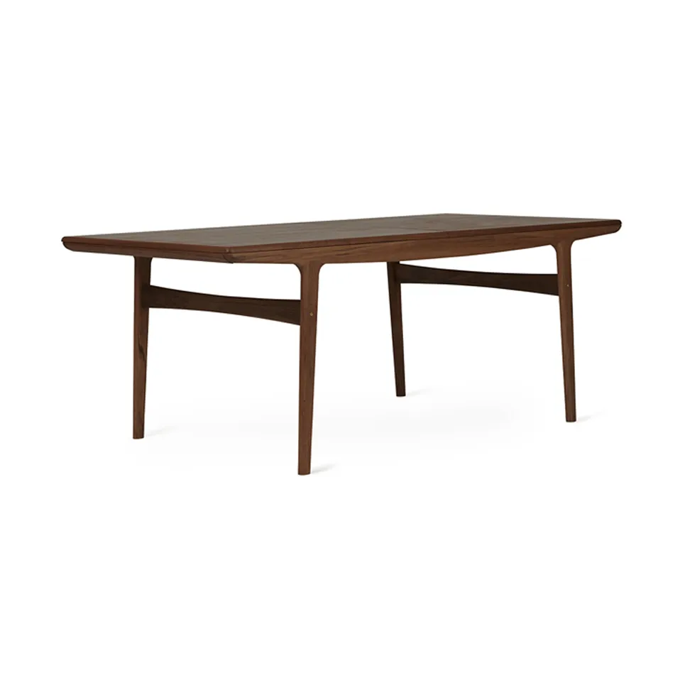 Evermore dining table incl. 2 extension leaves of 45 cm each, Oiled walnut, 190 cm Warm Nordic