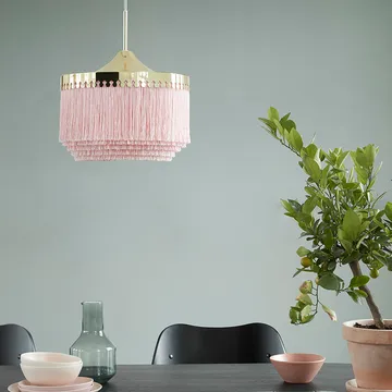 Fringe pendant lamp - Cream white, large - Warm Nordic