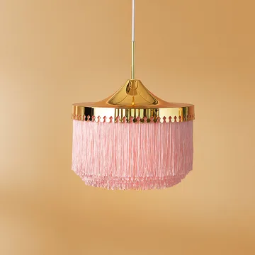 Fringe pendant lamp - Cream white, large - Warm Nordic