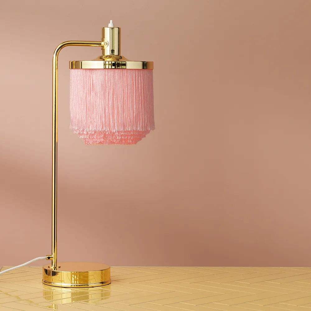 Fringe table lamp, Cream white Warm Nordic