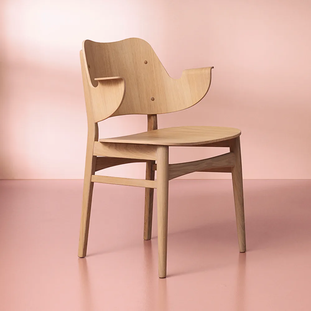 Gesture chair, White oiled oak Warm Nordic