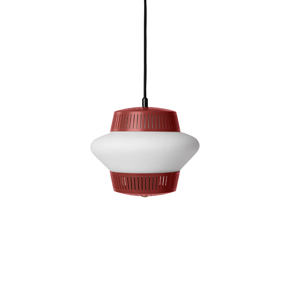 Opal Arch pendant lamp, Red grape, sandblasted opal Warm Nordic