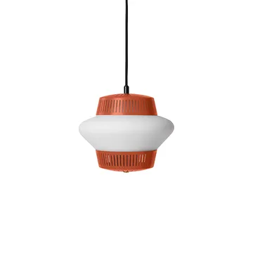 Opal Arch pendant lamp - Rusty red, sandblasted opal - Warm Nordic